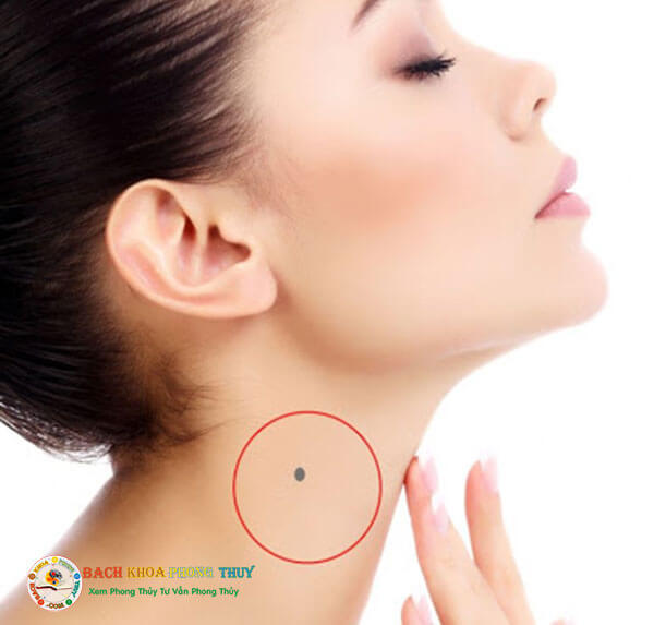 Ý nghĩa vị trí nốt ruồi trên cổ bên phải của nam và nữ
